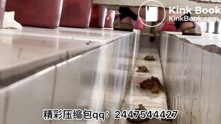 Beautiful women poop in the toilet