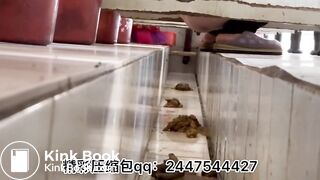 Beautiful women poop in the toilet