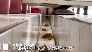 Beautiful women poop in the toilet