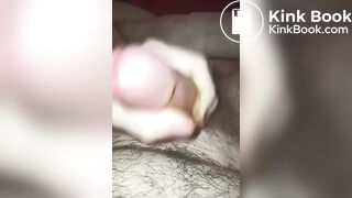 My submissive whore eating shit n jerkin it