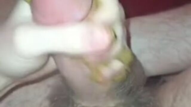 My submissive whore eating shit n jerkin it