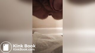 Chubby guy shits on the floor