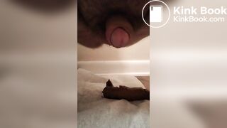 Chubby guy shits on the floor