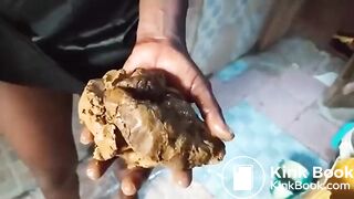 Ebony lesbian scat