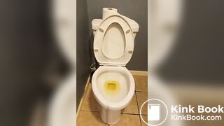 Me Shitting While Standing Over A Toilet