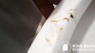 Toilet pig Leigh Morris