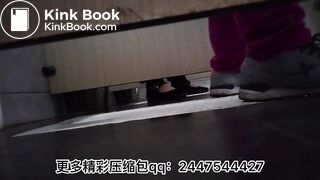 Sexy women defecate in toilets