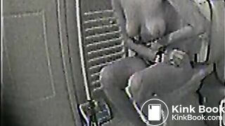 Nude babe takes a poop