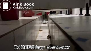 Sexy women defecate in toilets