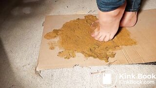 Very Messy Trouser Socks Scat Dog