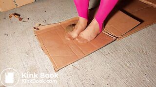 Sexy milf wash the floor dirty