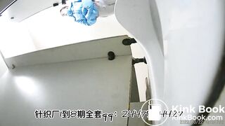 The girl excreted a lot in the toilet 05