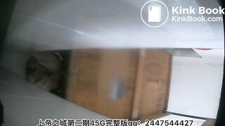 The girl excreted a lot in the toilet 2