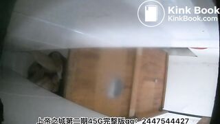The girl excreted a lot in the toilet 2