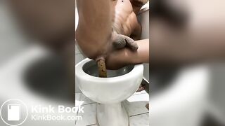 Fit Man Taking a Shit