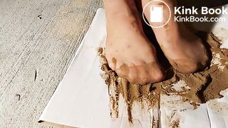 Very Messy Dog butt cake Nylons Feets play