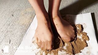 Very Messy Dog butt cake Nylons Feets play