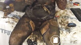 Filthy Sissy Faggot Loves Shit