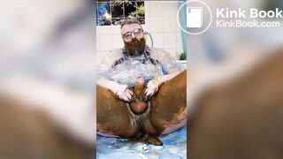 Chubby PVC Bear smearing & eating shit