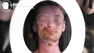 Young toilet eats daddy's shit