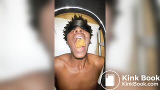 Verbal bear feeds hungry twink