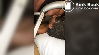 Verbal bear feeds hungry twink