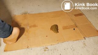 Milf try to crush bid dog shit