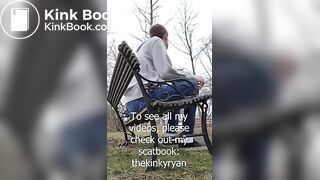 Shitting on a Bench by the Road