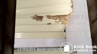 The girl excreted a lot in the toilet 05