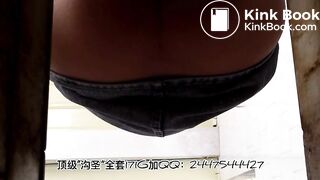 The girl excreted a lot in the toilet 05