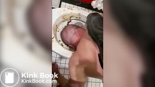 Alpha Makes Fag Lick Shitty Toilet