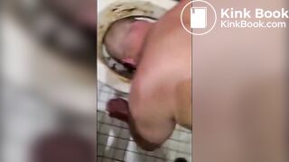 Alpha Makes Fag Lick Shitty Toilet