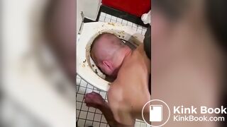 Alpha Makes Fag Lick Shitty Toilet