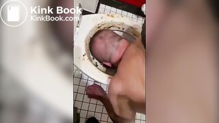 Alpha Makes Fag Lick Shitty Toilet