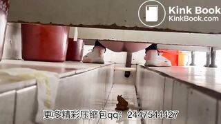 The girl excreted a lot in the toilet 003