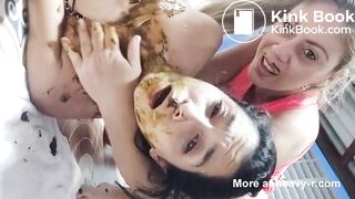 Lesbian Amateur Eats Her GF's Shit