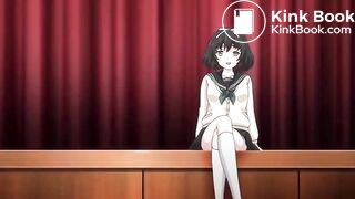 Anime human centipede makes man cum