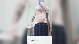 White Man Shitting