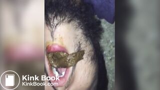 BROKE 19YO GARGLES ON SHIT FILLING HIS MOUTH