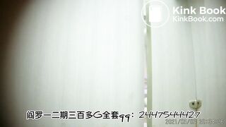 The girl excreted a lot in the toilet 003