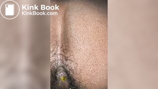 str8 Black guy poops wipes