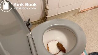 Worthless piggy eating cake