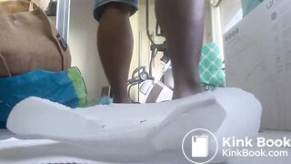 Pooping on the balcony