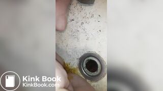 Teen rubs shit in pussy for the first time
