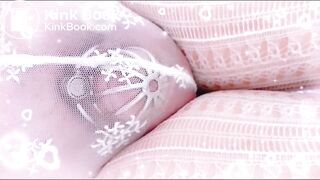 Pissing and pooping in a whithe lace panties