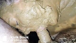 Fat Pig Sucks Shitty Cock