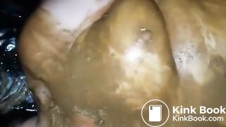 Fat Pig Sucks Shitty Cock