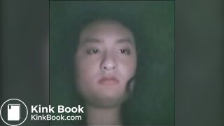 Gothic fishnets poop in the dark