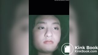 Gothic fishnets poop in the dark