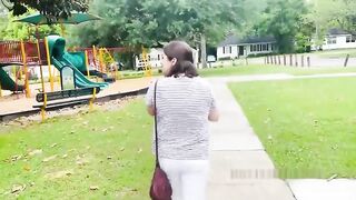 Girl poops pants on playground